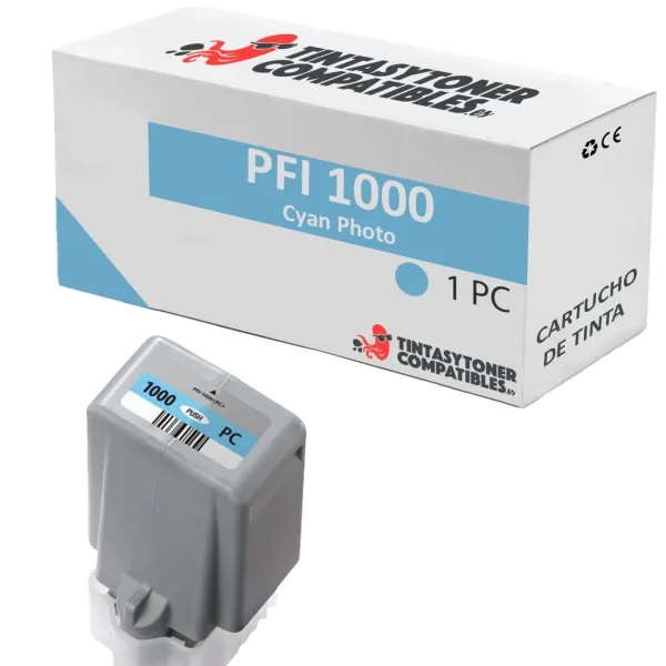 Producto Cartucho de tinta compatible Canon PFI1000PC · 80 ml Imagen