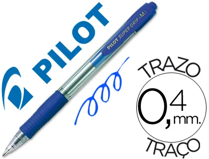 Producto Pilot super grip retractil azul Imagen