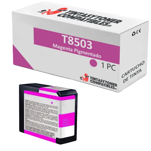 Produto Cartucho de tinta compatible Epson C13T850300 Magenta · 80 ml Imagem