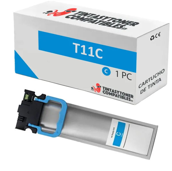 Product Cartucho de tinta compatible Epson C13T11C240 Cian · 3.000 páginas Image