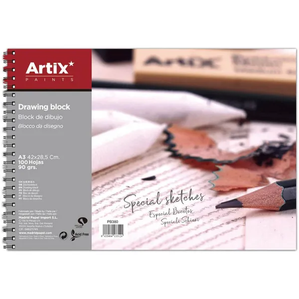Product Bloc de Dibujo A3 100 Hojas 90g Image
