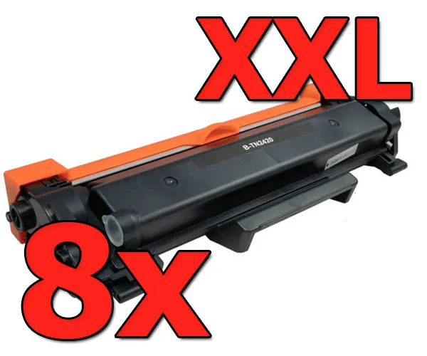 Producto Pack 8 tóner compatibles Brother TN-2420 XXL negro Imagen