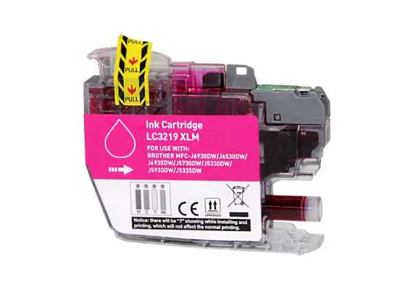Product Cartucho de tinta compatible Brother LC3219XLM Magenta · 18 ml Image