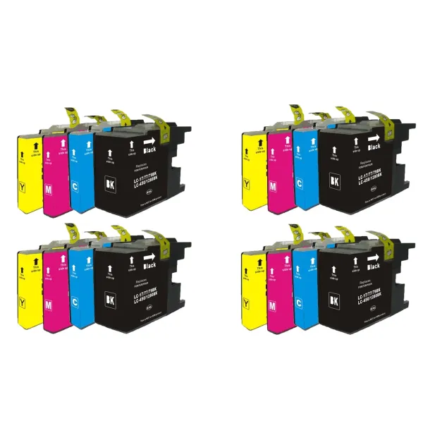 Producto Pack 16 cartuchos de tinta compatibles Brother LC1240 XL amarillo, magenta, negro y cian Imagen
