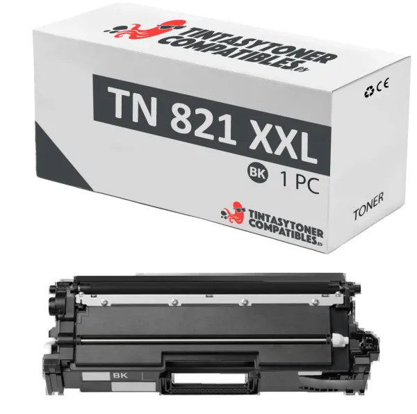 Produto Tóner compatible Brother TN821XXLBK Negro · 15.000 páginas Imagem