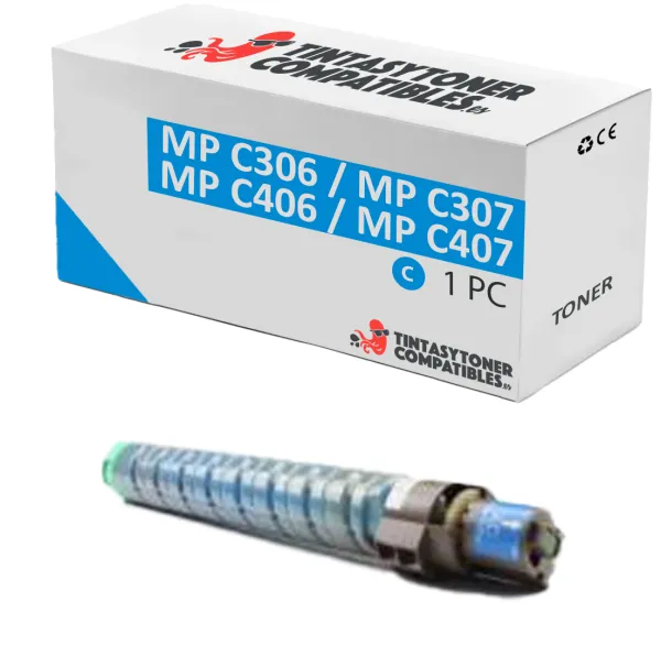Producto Tóner compatible Ricoh 842095 Cian · 6.000 páginas Imagen