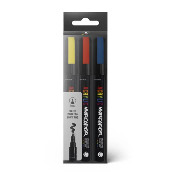 Producto MTN Pack Marcador Acrílico 3u 1mm Imagen