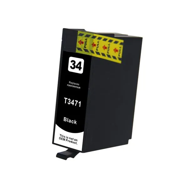 Product Cartucho de tinta compatible Epson C13T34714010 Negro · 1.100 páginas Image