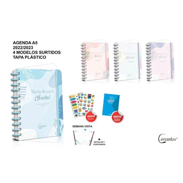Producto Agenda Escolar 22-23 Semana Tapa de Plástico A5 Imagen