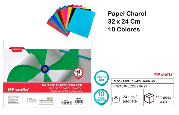 Product BLOCK DE PAPEL CHAROL 10 HOJAS MP Image