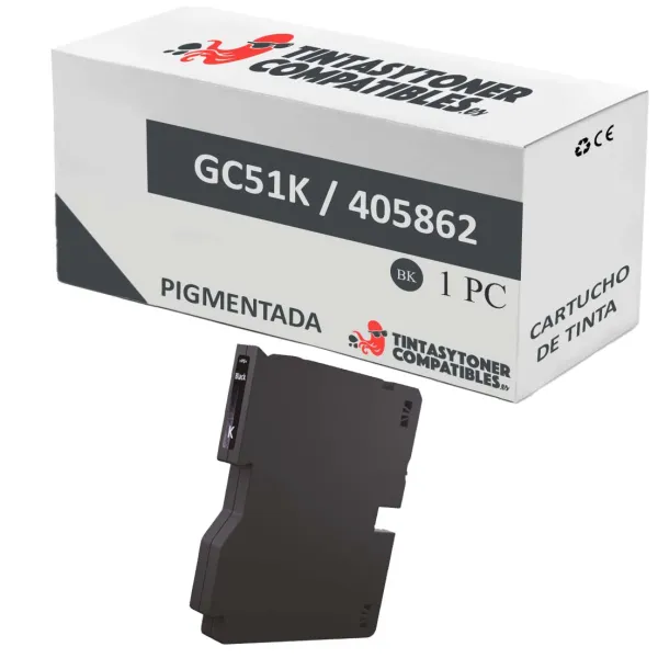 Produto Cartucho de tinta compatible Ricoh 405862 Negro · 2.900 páginas Imagem