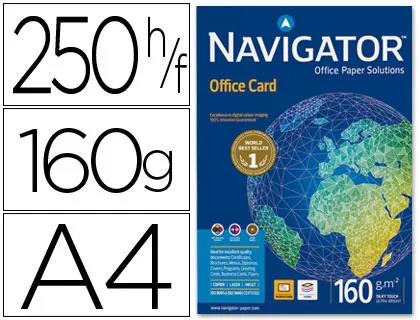 Producto Papel Navigator Office Card 160gr 250 hojas Imagen