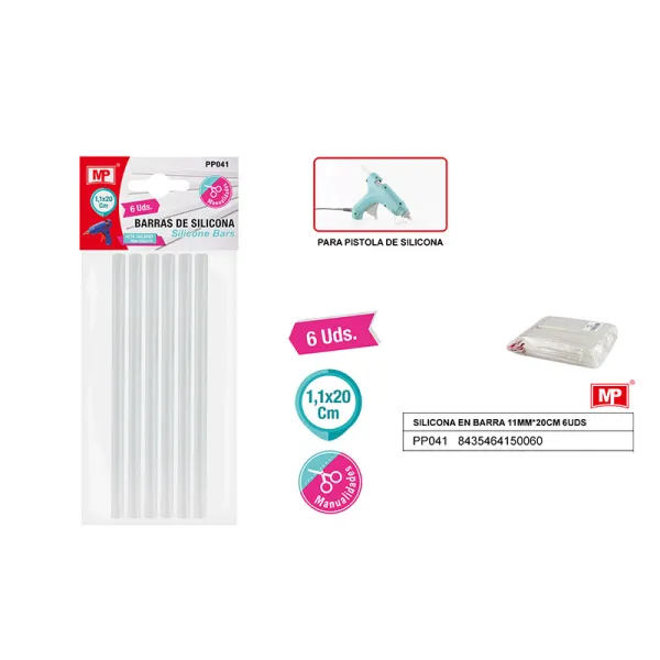Producto Silicona en barra 11MM*20CM 6UDS Imagen