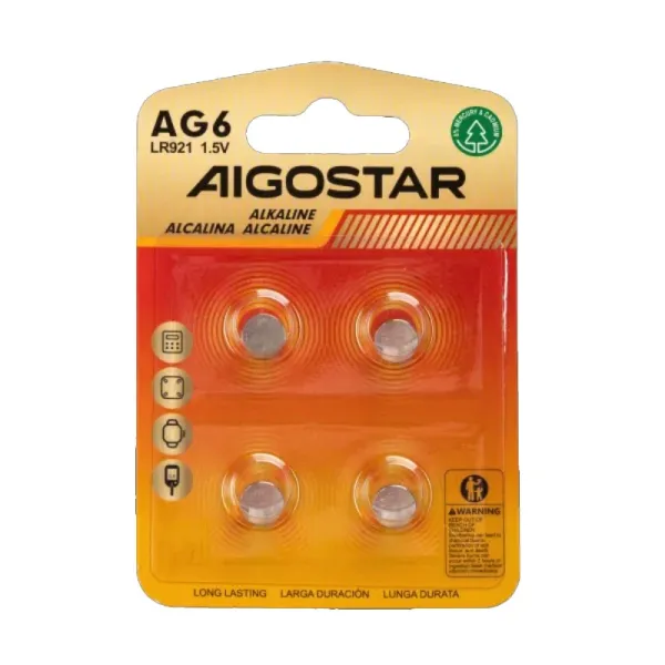 Producto Pila de Botón AG6 LR920 / LR921 de 1,5 V 4 Uds. Imagen