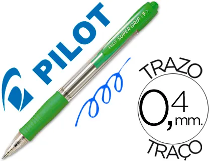 Producto Pilot super grip retractil verde claro Imagen