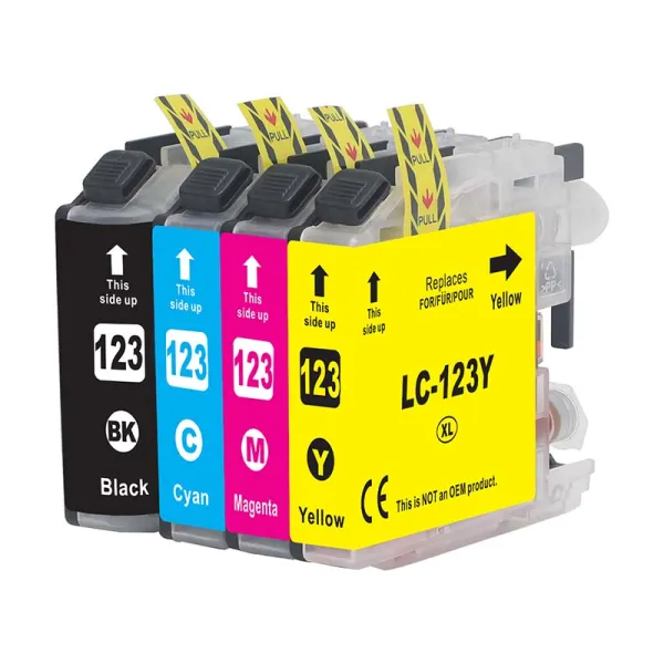 Product Compatible Pack 4 x Brother LC-123 Premium Image