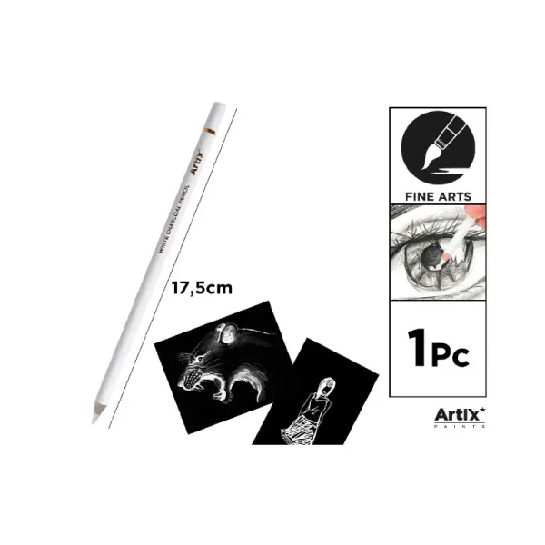 Producto Lápiz de Carboncillo Blanco Imagen