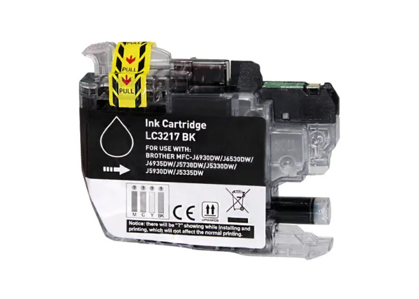 Product Cartucho de tinta compatible Brother LC3217BK Negro · 15 ml Image