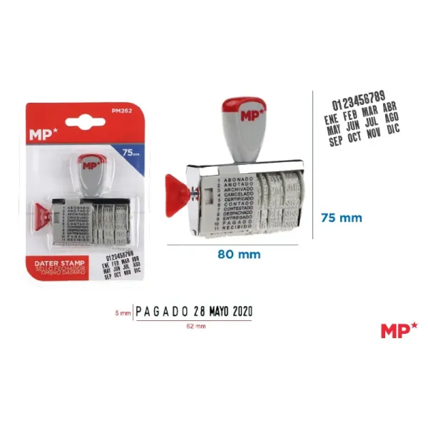 Producto Sello Fechador 5 x 62 mm MP Imagen