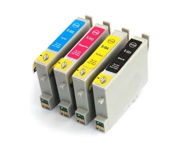 Producto Pack 4 cartuchos de tinta compatibles Epson T0551/T0552/T0553/T0554 negro, cian, magenta y amarillo Imagen