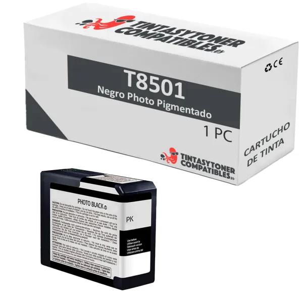 Produto Cartucho de tinta compatible Epson C13T850100 · 80 ml Imagem