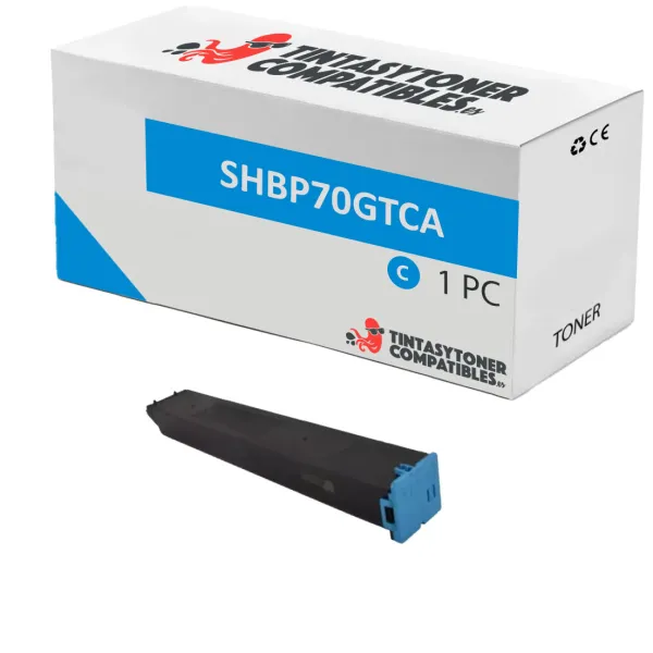 Product Tóner compatible Sharp SHBP70GTCA Cian · 24.000 páginas Image