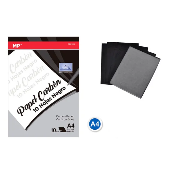 Producto Papel carbon 10 hojas negro MP Imagen