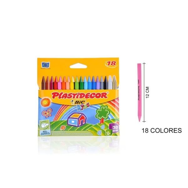 Produto Ceras Plastidecor 18u 8757711 Bic Imagem