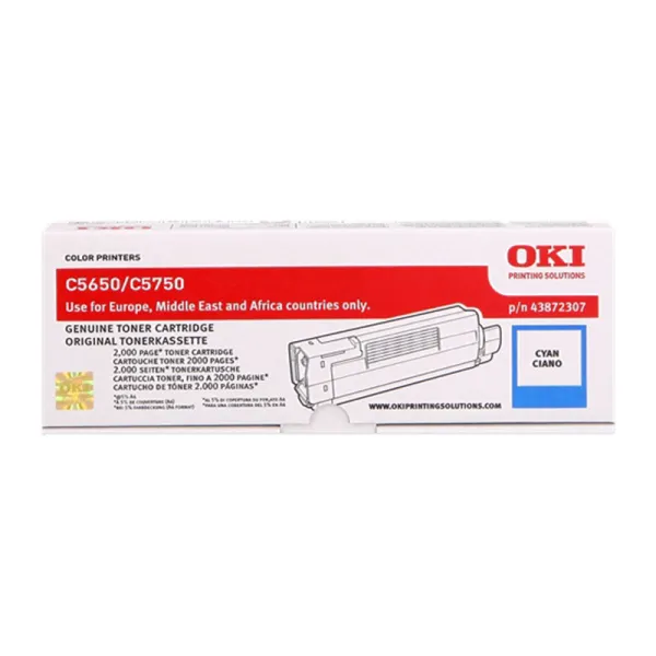 Producto Tóner original OKI C5650 / C5750 cian · 43872307 Imagen