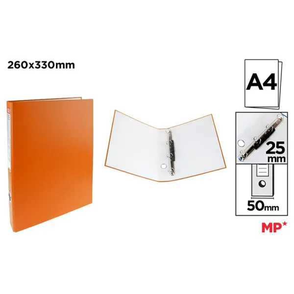 Produto Carpeta de Cartón Fº 4 Anillas Naranja Imagem