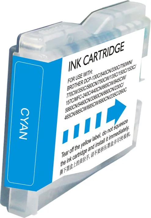 Producto Cartucho de tinta compatible Brother LC1000C Cian · 266 ml Imagen