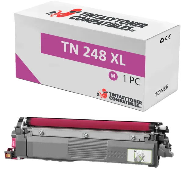 Producto Tóner compatible Brother PC-TN248XLM Magenta · 2.300 páginas Imagen