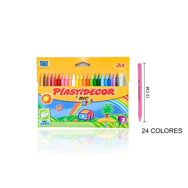 Producto Ceras Plastidecor 24u 920301 Bic Imagen