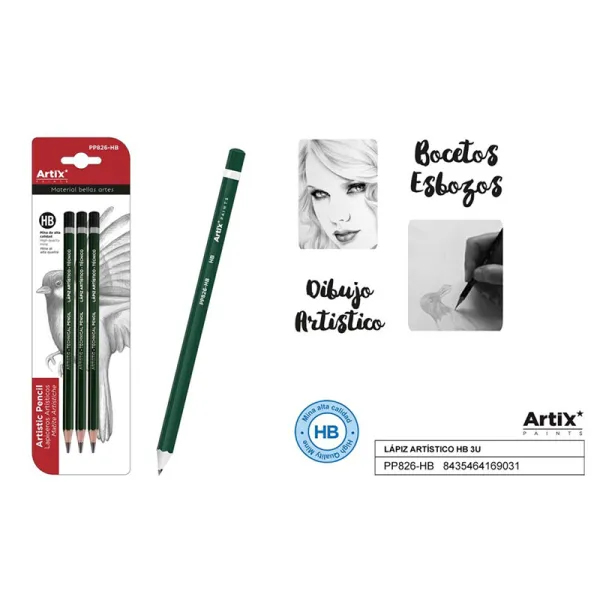 Producto Lápiz Artístico HB 3u Artix Imagen