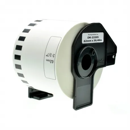 Product Cinta compatible Brother DK22205 · 62mm * 30.48m Image
