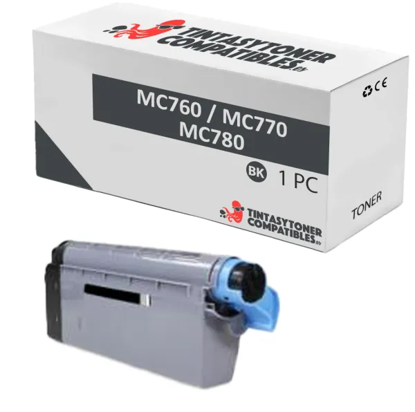 Producto Tóner compatible OKI 45396304 Negro · 8.000 páginas Imagen