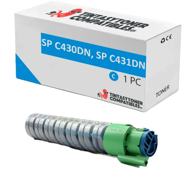Produto Tóner compatible Ricoh 821077 Cian · 1.500.045 páginas Imagem