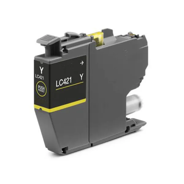 Producto Cartucho de tinta compatible Brother LC421Y Amarillo · 500 páginas Imagen
