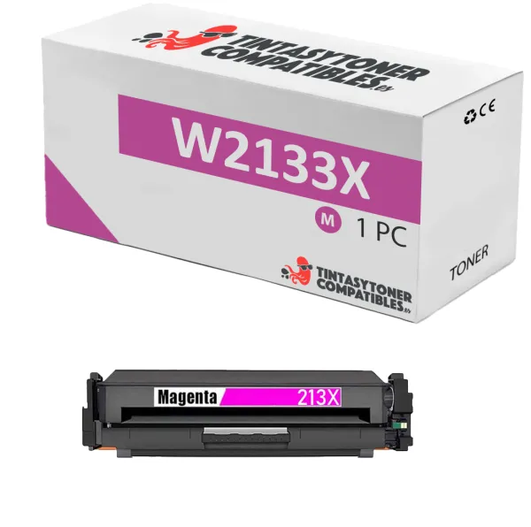 Producto Tóner compatible HP HPW2133X Magenta · 12.000 páginas Imagen