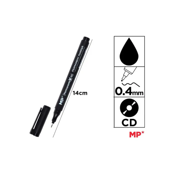 Producto Marcador CD punta fina negro MP Imagen