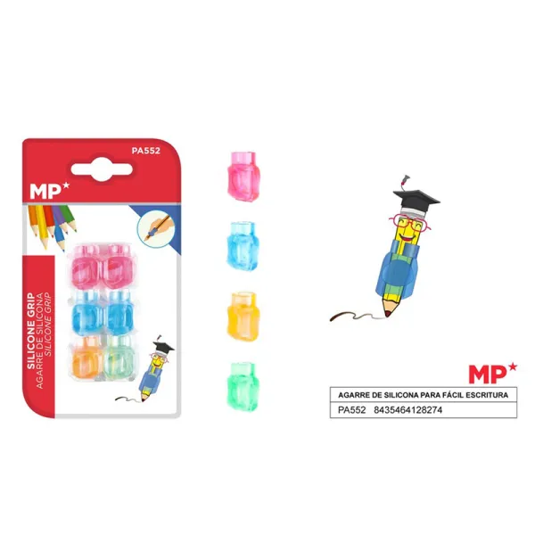 Producto Adaptador Lápiz Niños de Silicona 6u Imagen