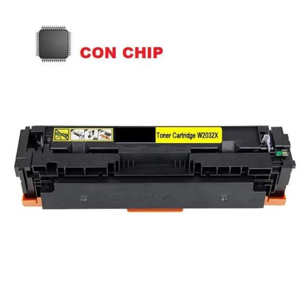 Produto Tóner compatible HP HP-W2032X Amarillo · 6.000 páginas Imagem