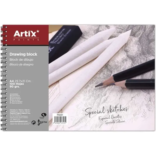 Product Bloc de Dibujo A4 100 Hojas 90g Image