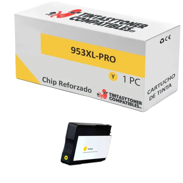 Produto Cartucho de tinta compatible HP F6U18AE Amarillo · 26 ml Imagem