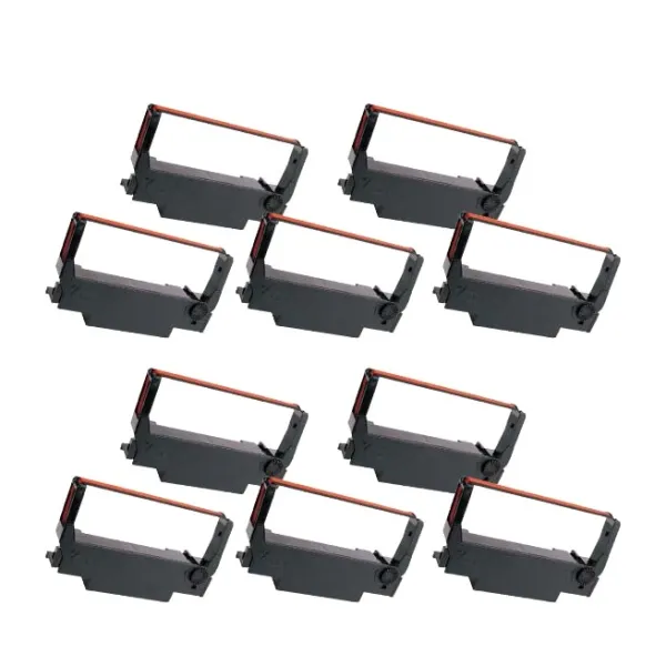 Producto Pack 10 cintas compatibles Epson ERC30 ERC34 ERC38 /Rojo negro / rojo Imagen