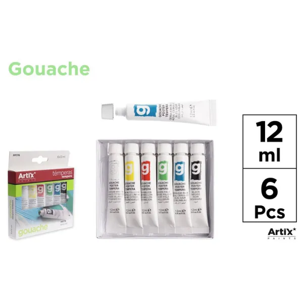 Product Gouache Tempera 6 Tubos Image