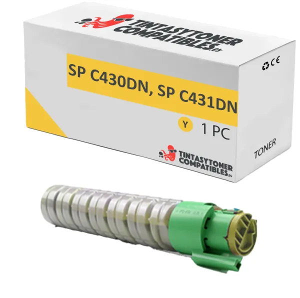 Producto Tóner compatible Ricoh 821075 Amarillo · 1.500.045 páginas Imagen