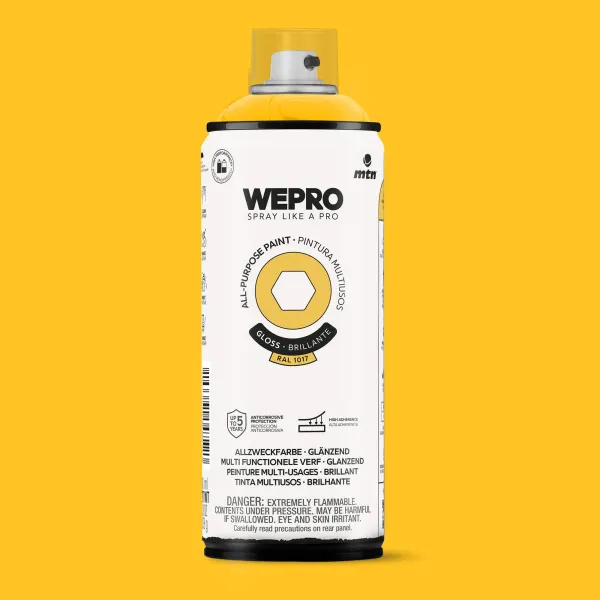 Product Spray MTN WEPRO Solvent Brillante AMARILLO SAMBA - RAL 1021 Image