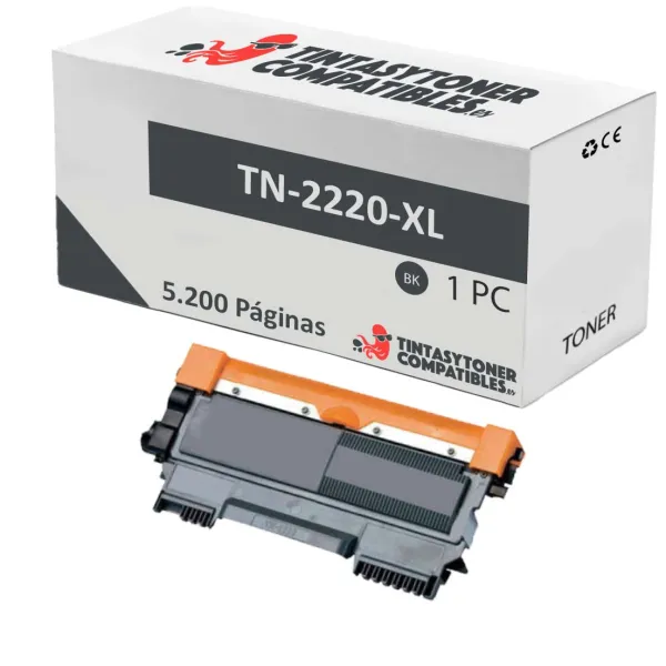 Product Tóner compatible Brother TN2220XL Negro · 5.200 páginas Image