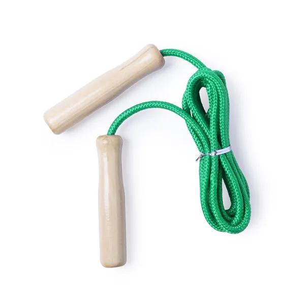 Producto Cuerda de Comba Verde con Mangos de Madera Imagen